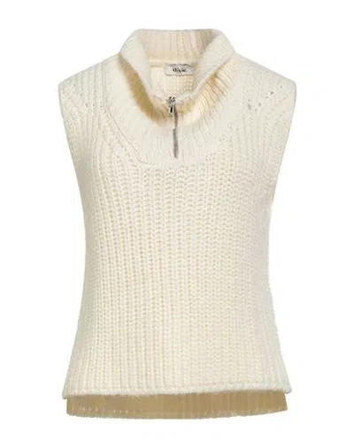 Dixie Woman Turtleneck Ivory Size M Acrylic, Wool In White