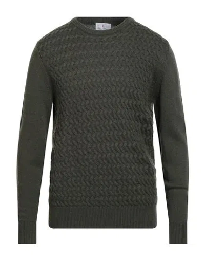 Conte Of Florence Man Sweater Dark Green Size Xl Polyamide, Viscose, Wool, Cashmere In Green