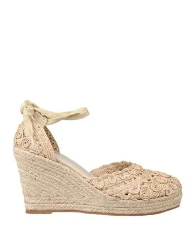 Tua By Braccialini Woman Espadrilles Beige Size 10 Synthetisches Material In Multi