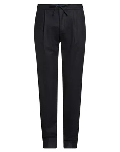 Incotex By Slowear Man Pants Midnight Blue Size 38 Virgin Wool In Black