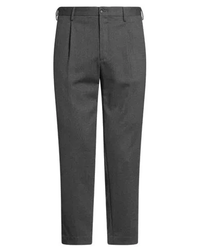 Incotex By Slowear Man Pants Charcoal Size 34 Wool, Polyester, Elastane In Gray