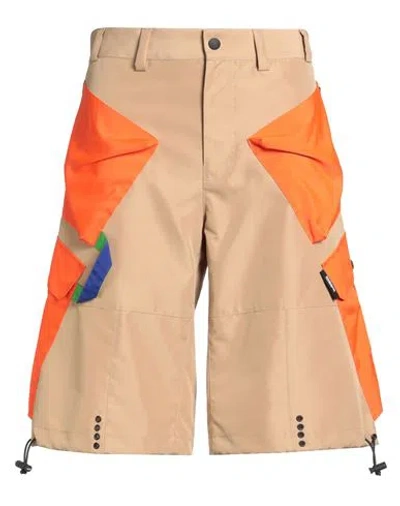 Msgm Man Shorts & Bermuda Shorts Beige Size 32 Polyester In Neutral