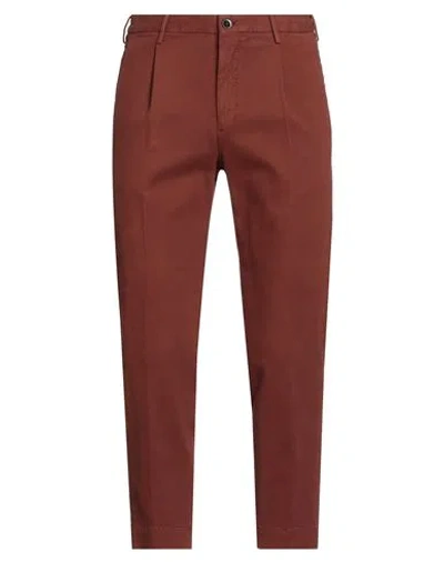 Incotex 1951 By Slowear Man Pants Brick Size 38 Cotton, Elastane In Brown