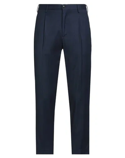 Incotex By Slowear Man Pants Midnight Blue Size 38 Virgin Wool In Blue