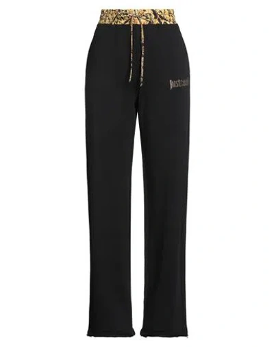 Just Cavalli Woman Pants Black Size L Cotton In Black