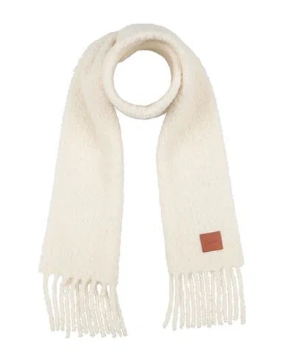 Sandro Man Scarf Ivory Size - Alpaca Wool, Polyamide In Neutral