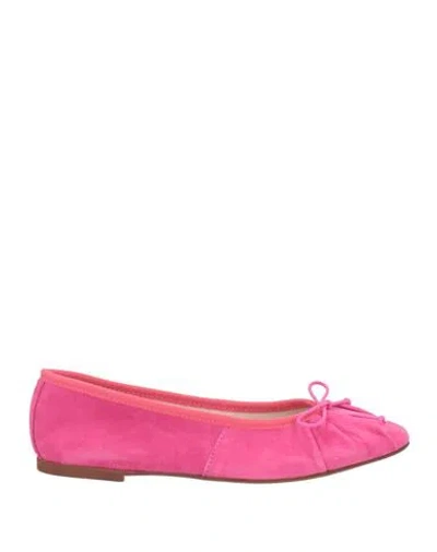 Ovyè Ovyé Woman Ballet Flats Fuchsia Size 8 Leather In Pink