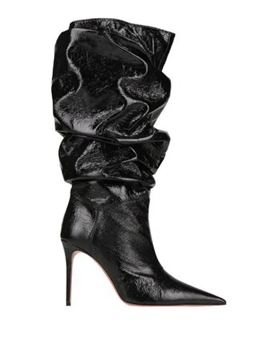 Amina Muaddi Woman Boot Black Size 6 Synthetisches Material