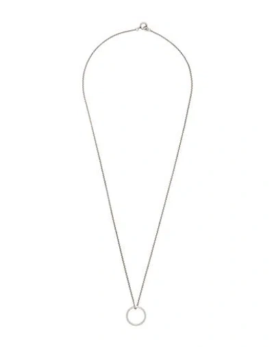 Isabel Marant Man Necklace Silver Size - Brass, Tin In Metallic