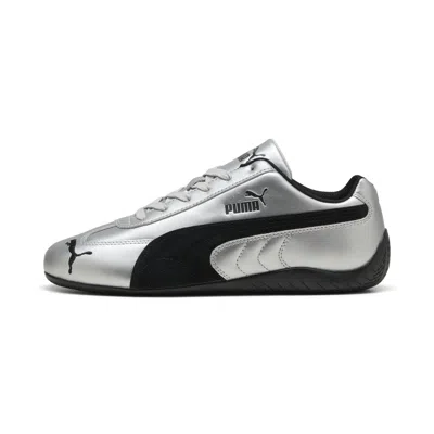 Puma Silver Speedcat Metallic Sneakers In Gray