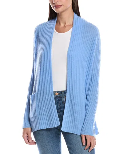 Alashan Cashmere Cozy Rib Raglan Cashmere Duster In Blue