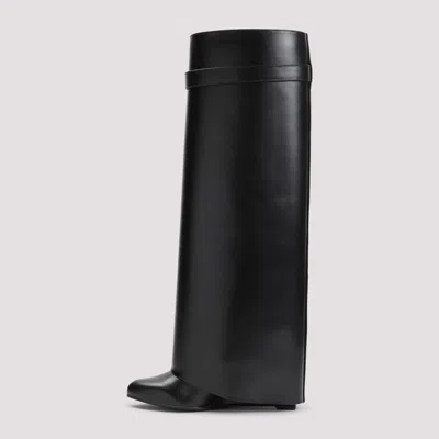 Givenchy High-heeled Boots With Structured Silhouette And Decorative Detail In Black
