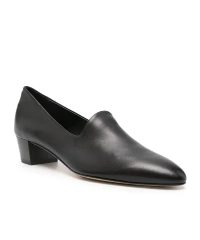 Aeyde Gabby Block Heel Round Toe Pumps In Black