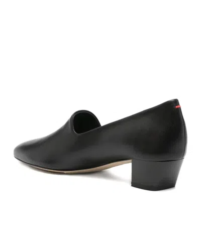 Aeyde Gabby Block Heel Round Toe Pumps In Black