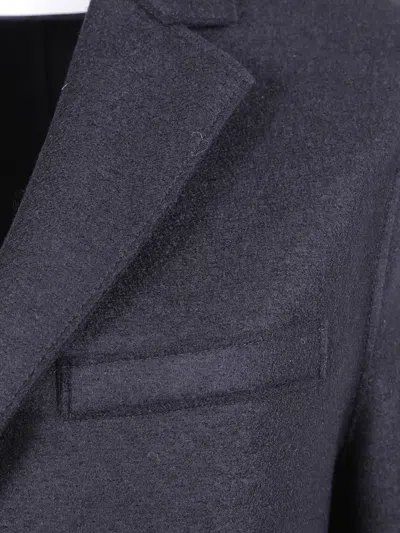 Harris Wharf London Button-fastening Wool Coat In Blue