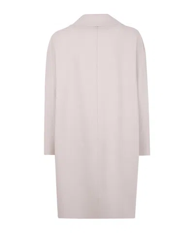 Harris Wharf London Women Dropped Shoulder Double Breasted Coat Presse In Neutral