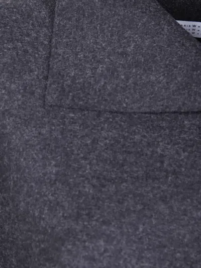 Harris Wharf London Mantle High-neck Half-sleeve Coat In Black