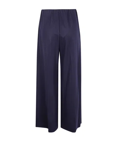 Harris Wharf London Wide-leg Wool Trousers In Blue