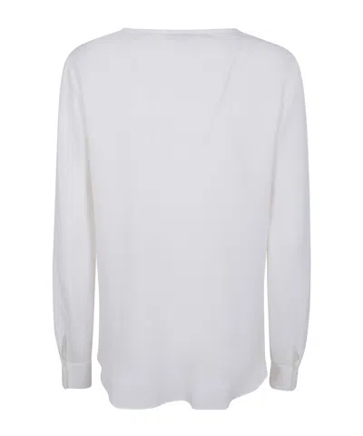 Antonelli Crew-neck Silk T-shirt In Gray
