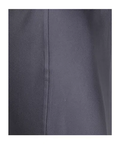 Antonelli Satin Midi Skirt In Blue