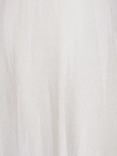 D Exterior D. Exterior Chevron Lux Flared Skirt In White