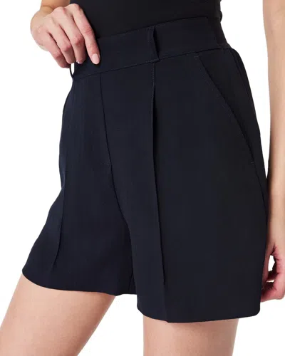 Spanx Carefree Crepe Trouser Short In Blue