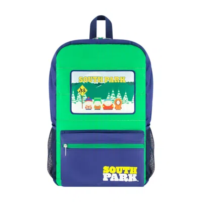 Nick South Park South Park Quilted Backpack With Patches In Green