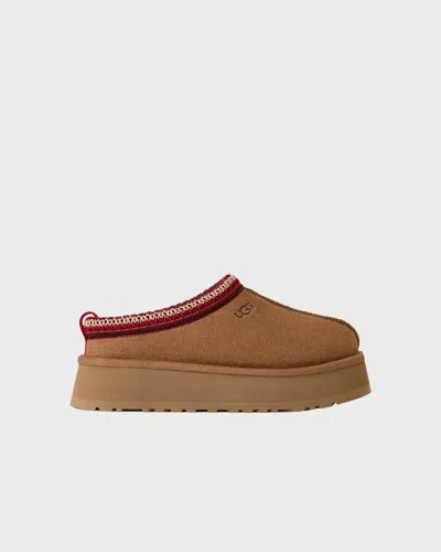 Ugg Platform Slip-on Shoes With Decorative Braided Trim In Brown