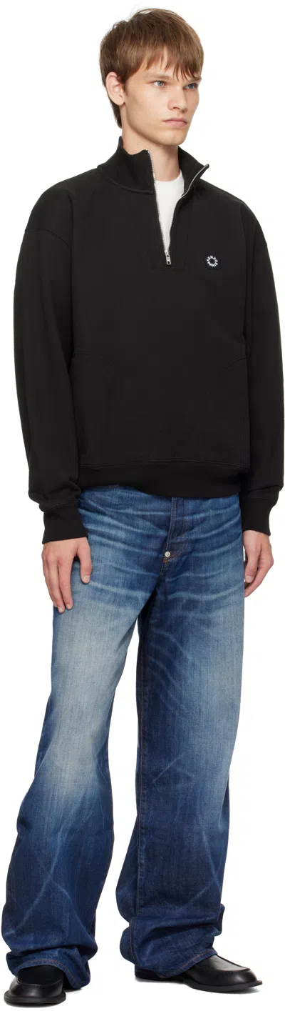 Kenzo Black  Paris 'boke Flower 2.0' Embroidered Sweatshirt In Black