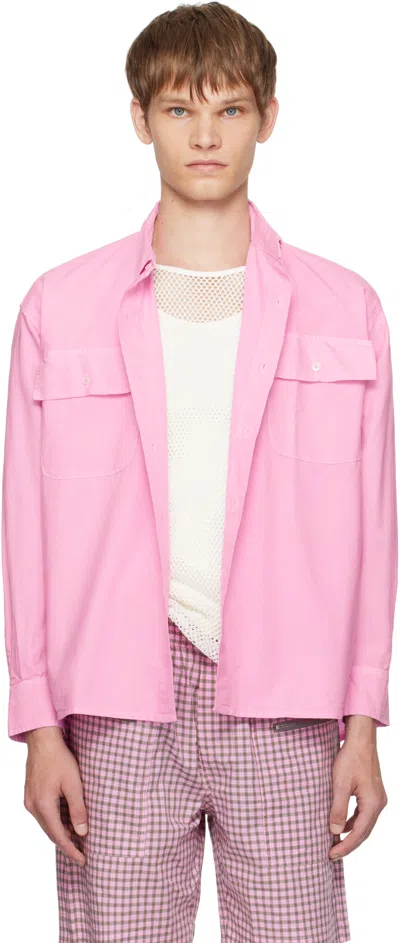 Gimaguas Pink Barrie Ls Shirt In Pink