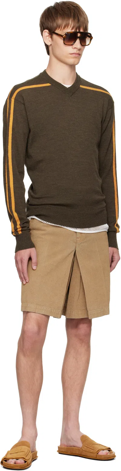 Gimaguas Brown Sport Sweater In Brown