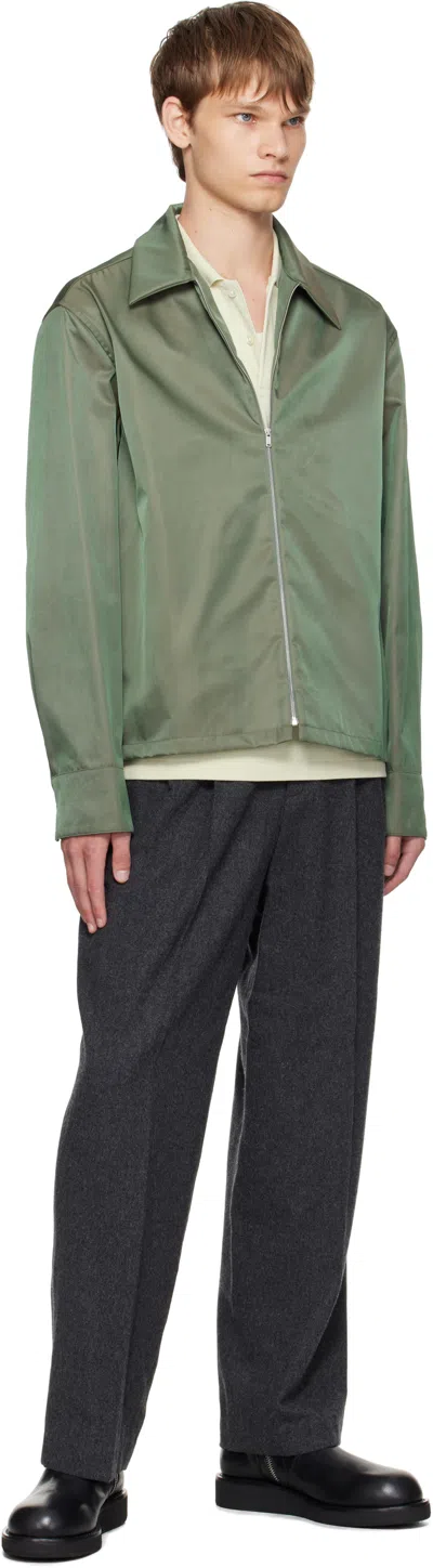 Jil Sander Zip Jacket In Green