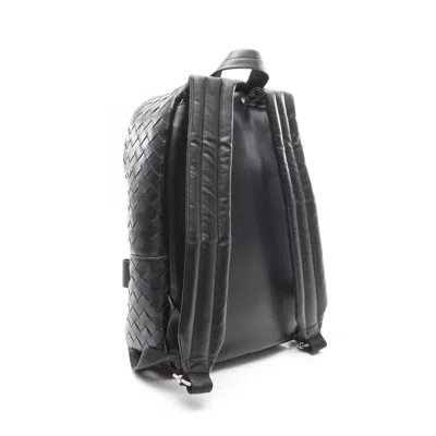 Bottega Veneta Black Leather Backpack