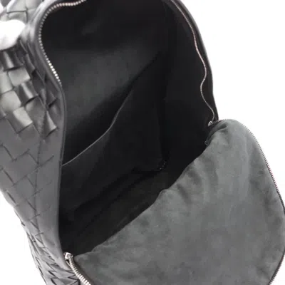 Bottega Veneta Black Leather Backpack
