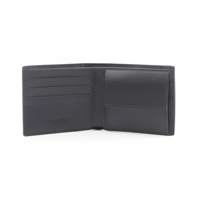 Bottega Veneta Black Leather Wallet (bi-fold) In Black
