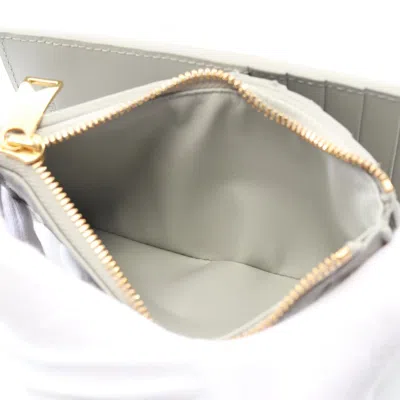 Pre-owned Bottega Veneta Intrecciato Gray Intrecciato Wallet (bi-fold) ()