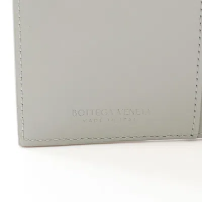 Pre-owned Bottega Veneta Intrecciato Gray Intrecciato Wallet (bi-fold) ()