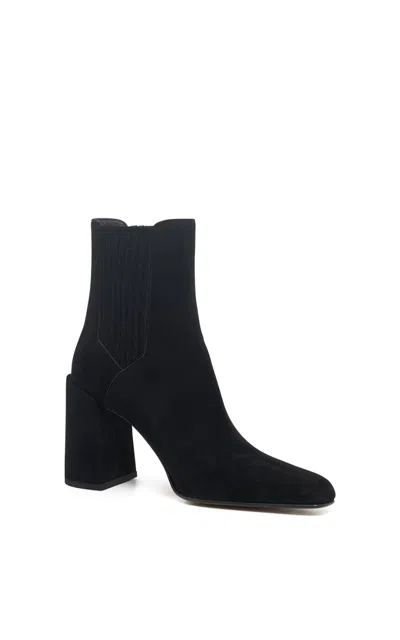 Gabriela Hearst Luke High Heel Ankle Boot In Black Suede In Black