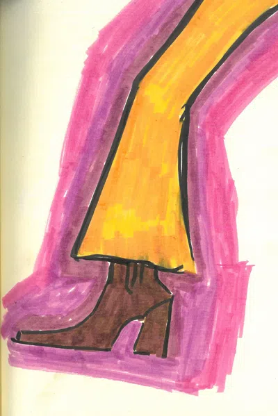 Gabriela Hearst Luke High Heel Ankle Boot In Navy Suede In Blue