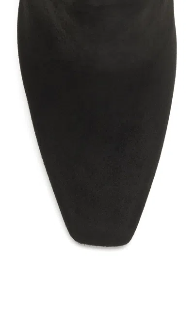 Gabriela Hearst Luke High Heel Ankle Boot In Black Suede In Black