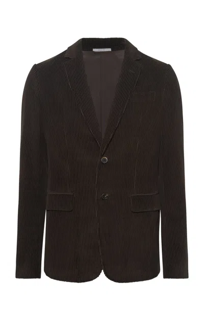 Gabriela Hearst Irving Jacket In Chocolate Cashmere Corduroy In Brown