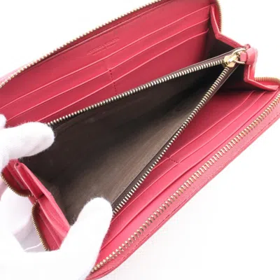 Pre-owned Bottega Veneta Pink Leather Long Wallet (bi-fold) ()