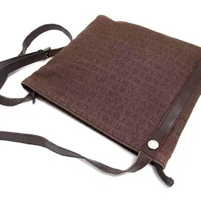 Pre-owned Bvlgari Brown Canvas Leather Shoulder Bag ()
