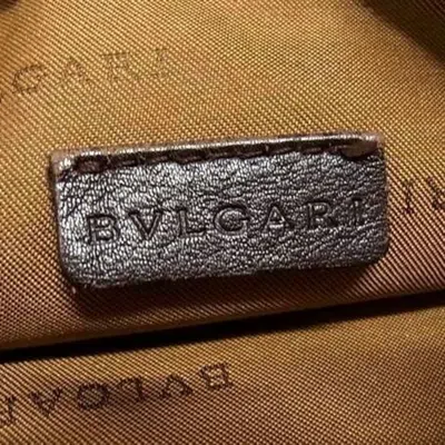 Pre-owned Bvlgari Brown Canvas Leather Shoulder Bag ()