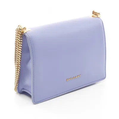 Pre-owned Bvlgari Purple Leather Shoulder Bag ()