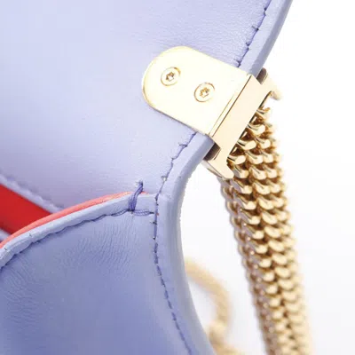 Pre-owned Bvlgari Purple Leather Shoulder Bag ()