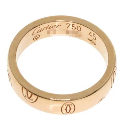 Pre-owned Cartier Happy Birthday Pink Band Ring ()
