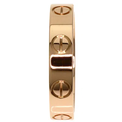 Pre-owned Cartier Love Pink Band Ring ()