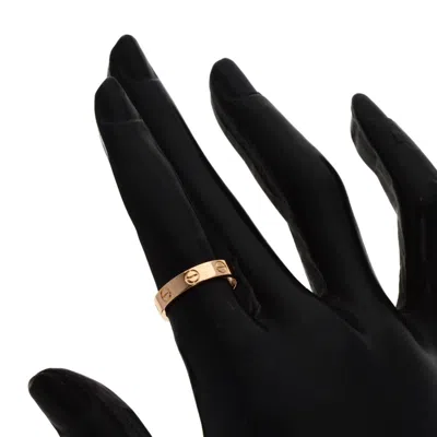 Pre-owned Cartier Love Pink Band Ring ()