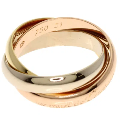 Pre-owned Cartier Pink Gold White Gold Yellow Gold Yellow Gold (18k) Pink Gold (18k) White Gold (18k) Band Rin In Multi